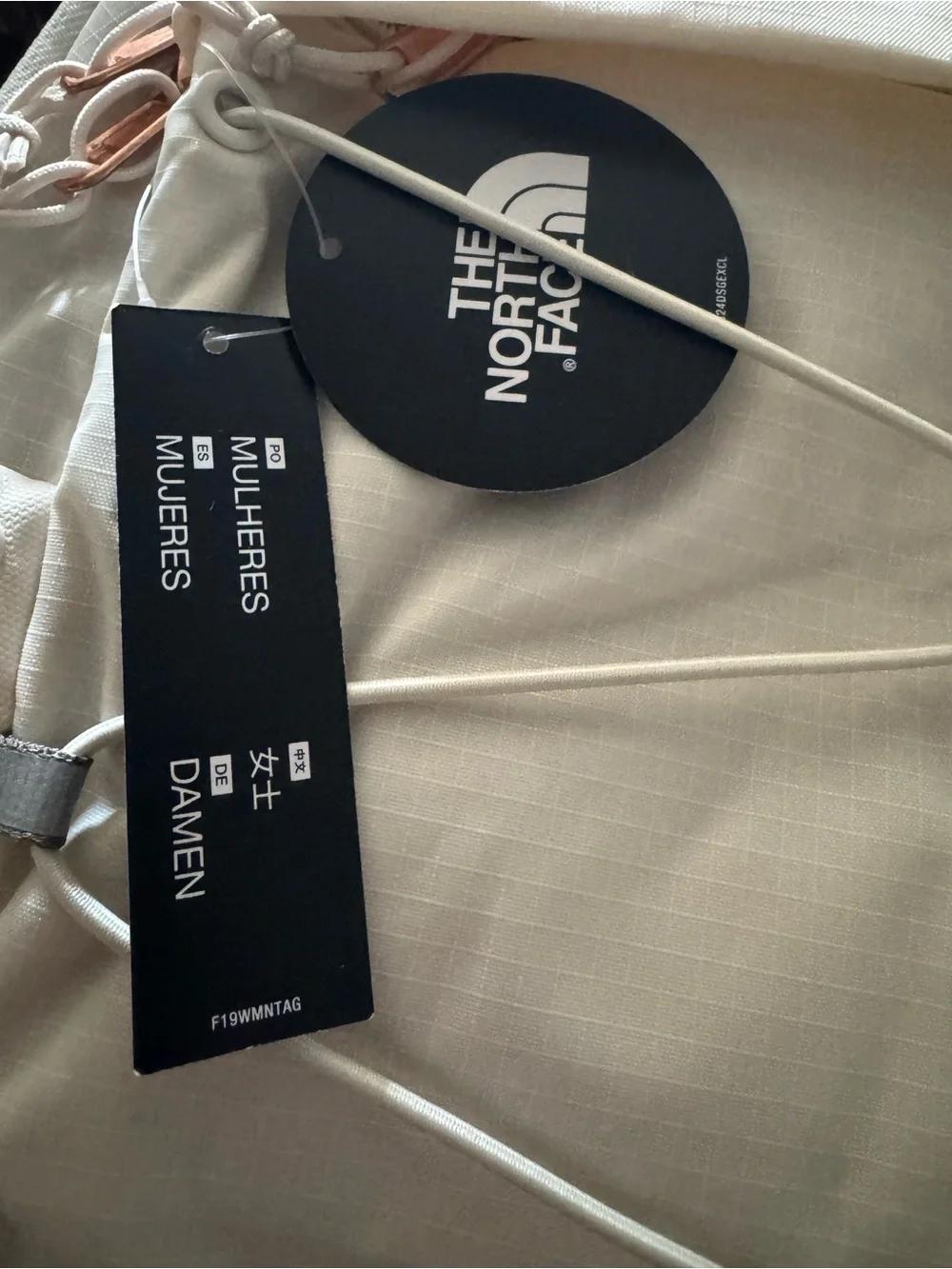 The North Face Borealis Luxe Backpack Gardenia White Burnt Coral Metallic